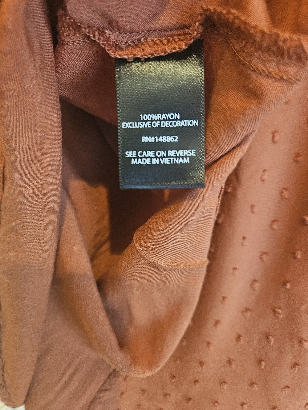torrid Rust Textured Button-Down Blouse - Picture 5 of 5